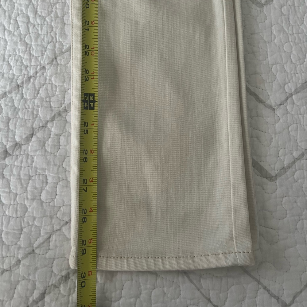 Chico’s So Slimming Girlfriend Slim Leg Ankle Jean, 6Tall,Cream/Almond - Picture 10 of 11
